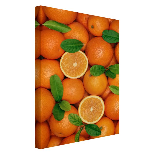Wanddeko Büro Saftige Orangen