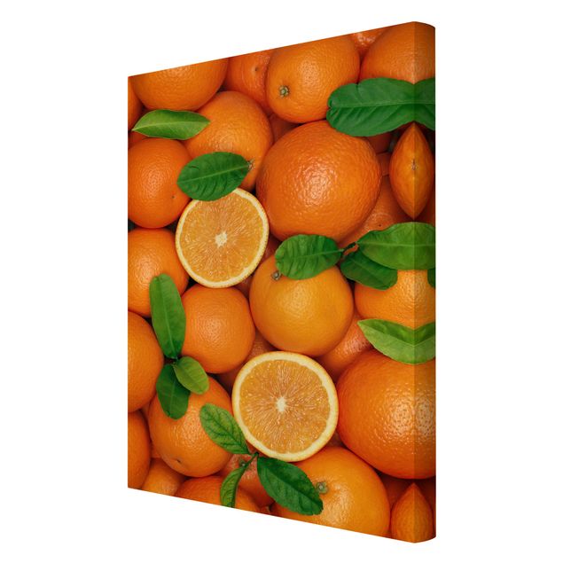 Wanddeko Obst Saftige Orangen