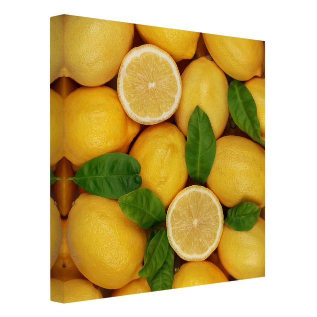 Wanddeko Esszimmer Saftige Zitronen