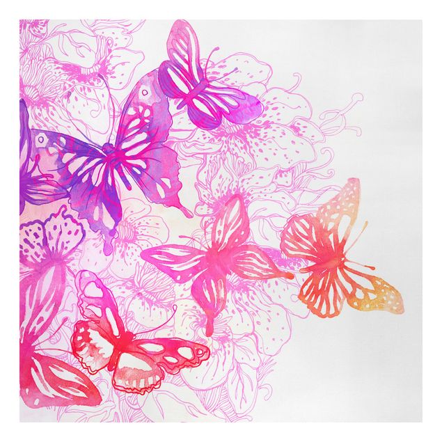 Wanddeko Mädchenzimmer Schmetterlingstraum