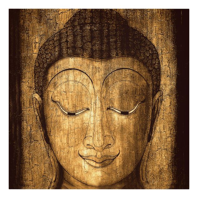 Wanddeko Esszimmer Smiling Buddha