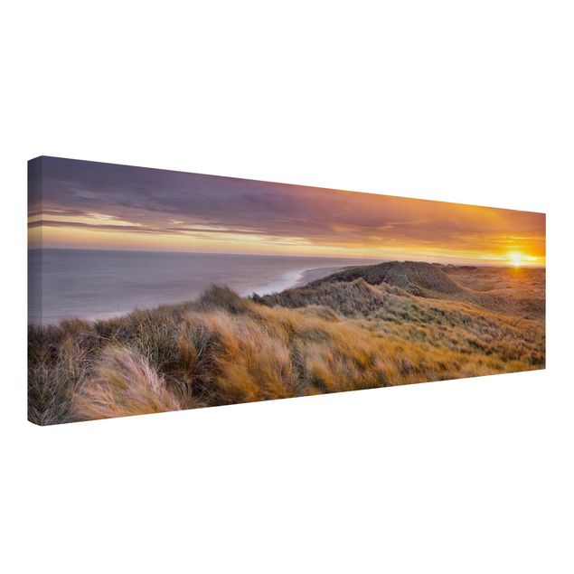 Wanddeko Esszimmer Sonnenaufgang am Strand auf Sylt