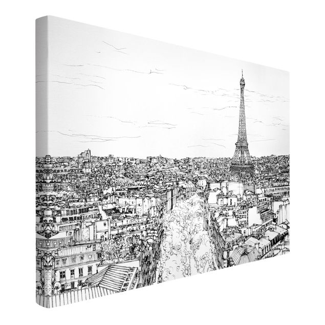 Wanddeko Flur Stadtstudie - Paris