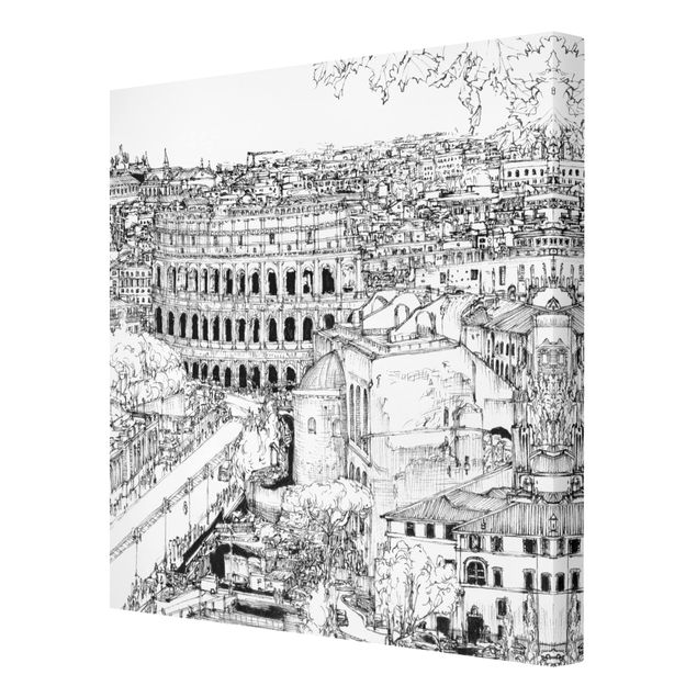 Leinwandbilder Italien Stadtstudie - Rom