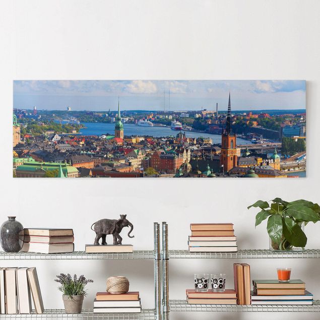 Wanddeko Wohnzimmer Stockholm in Schweden