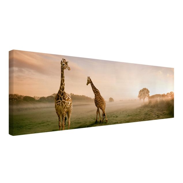 Giraffen Bilder auf Leinwand Surreal Giraffes