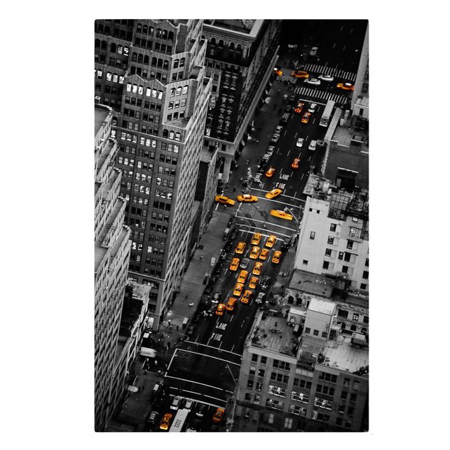 Wanddeko Flur Taxilichter Manhattan