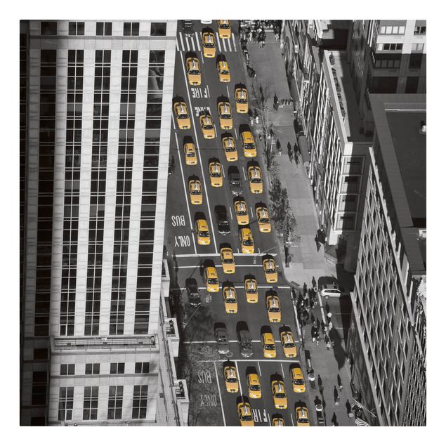 Wanddeko Esszimmer Taxiverkehr in Manhattan