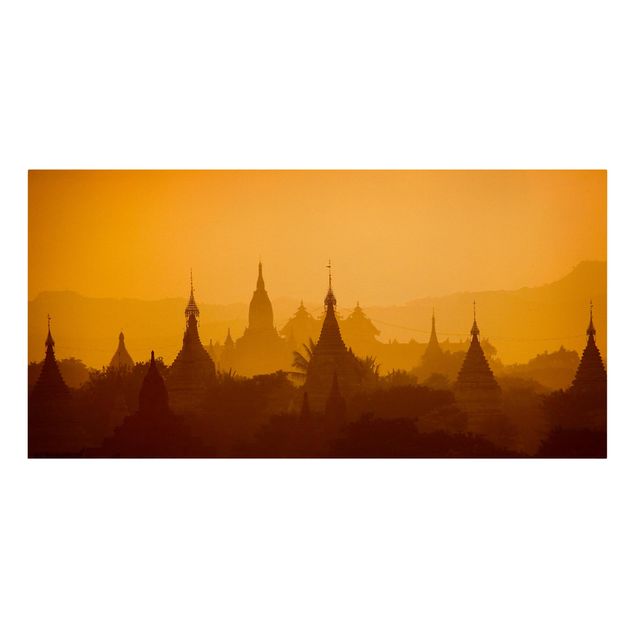 Wanddeko Büro Tempelstadt in Myanmar