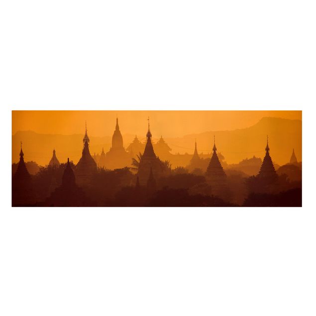 Wanddeko Flur Tempelstadt in Myanmar