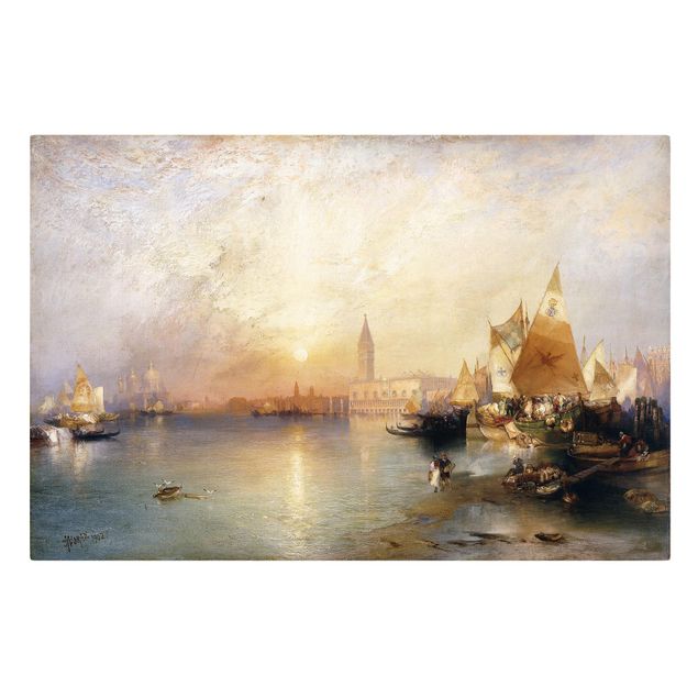 Leinwand Italien Thomas Moran - Venedig bei Sonnenuntergang