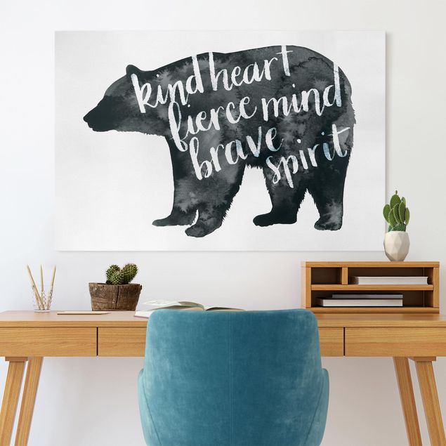 Wandbilder Bären Tiere mit Weisheit - Bär