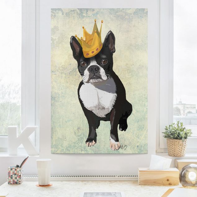 Wanddeko Schlafzimmer Tierportrait - Terrierkönig