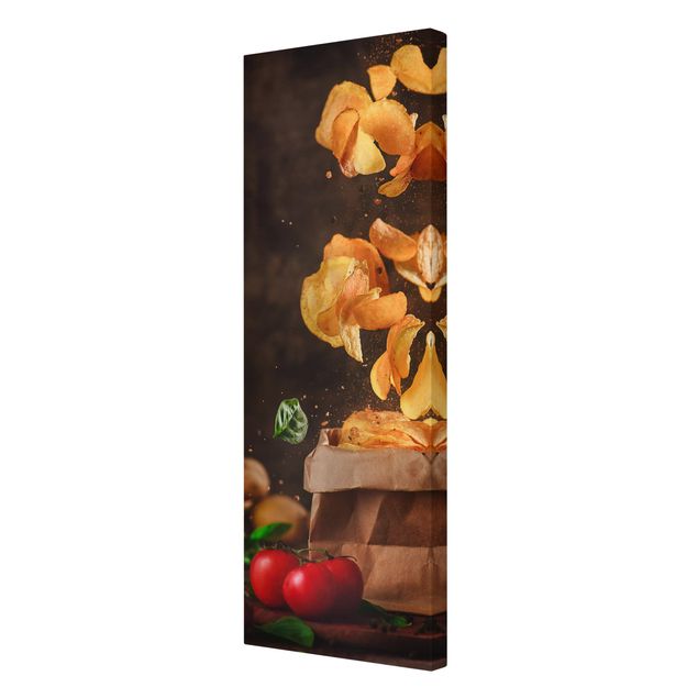 Wandbilder Modern Tomate-Basilikum-Snack