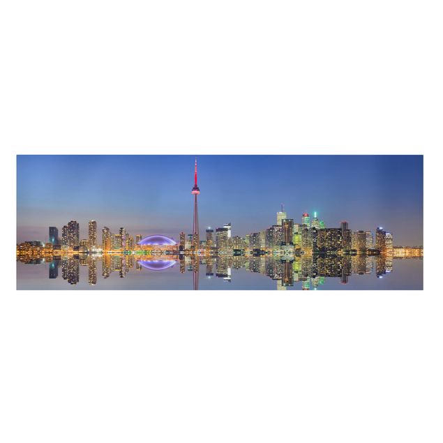 Wanddeko Büro Toronto City Skyline vor Lake Ontario