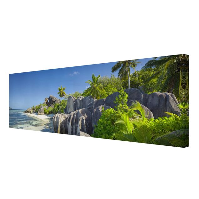 Wanddeko Büro Traumstrand Seychellen