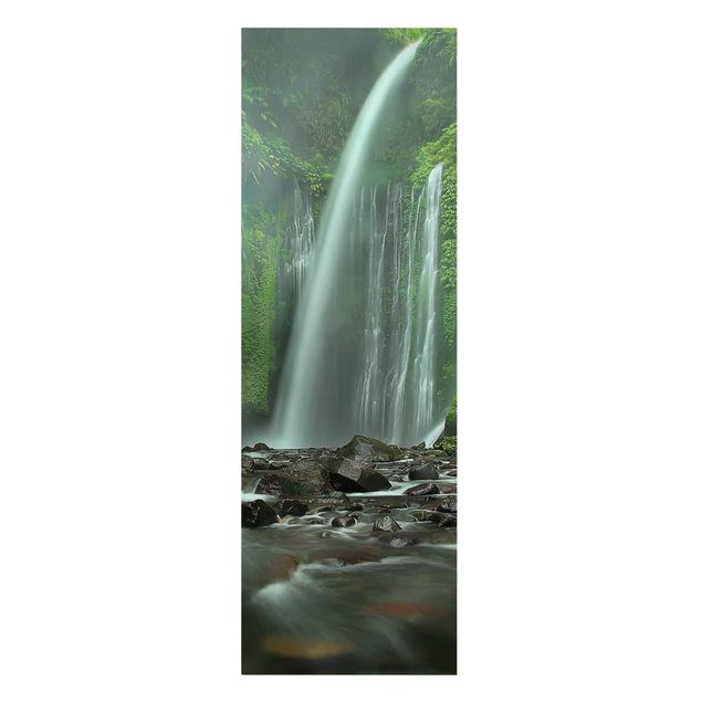 Wanddeko Büro Tropischer Wasserfall
