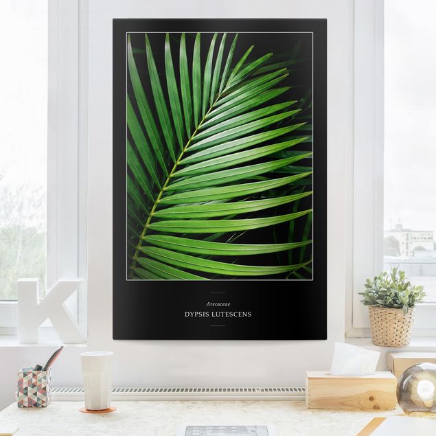 Wanddeko Wohnzimmer Tropisches Palmblatt
