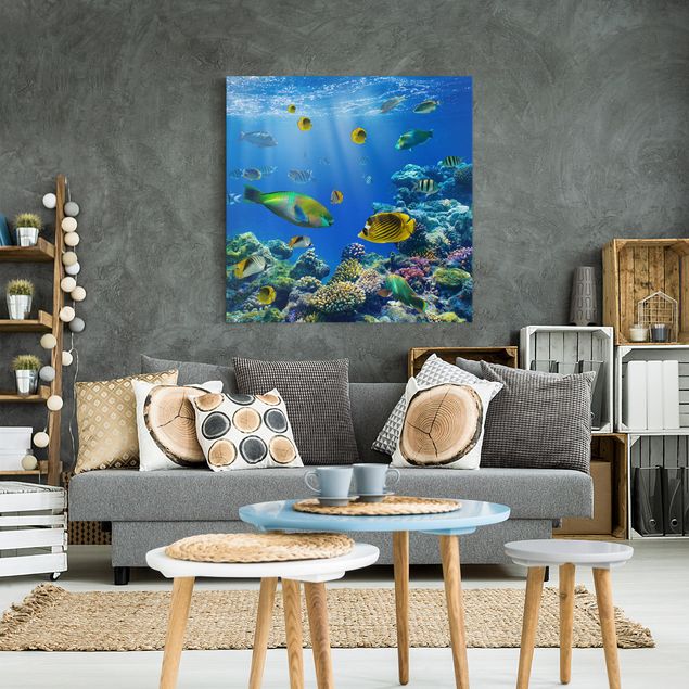 Wandbilder Fische Underwater Lights