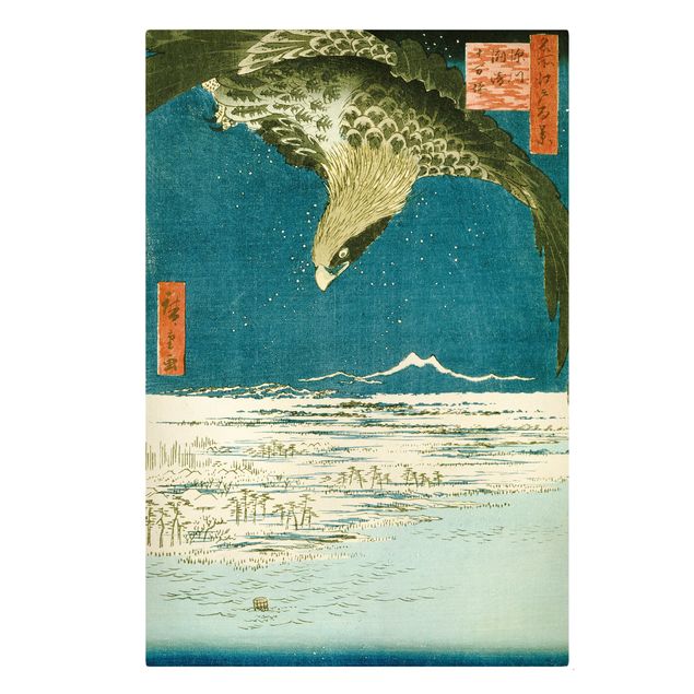 Wanddeko Flur Utagawa Hiroshige - Die Hunderttausend-Tsubo-Ebene