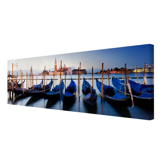 Italien Bilder auf Leinwand Venice Gondolas