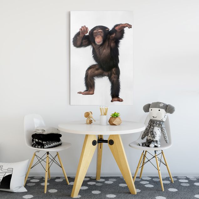 Wandbilder Affen Vergnügter Affe