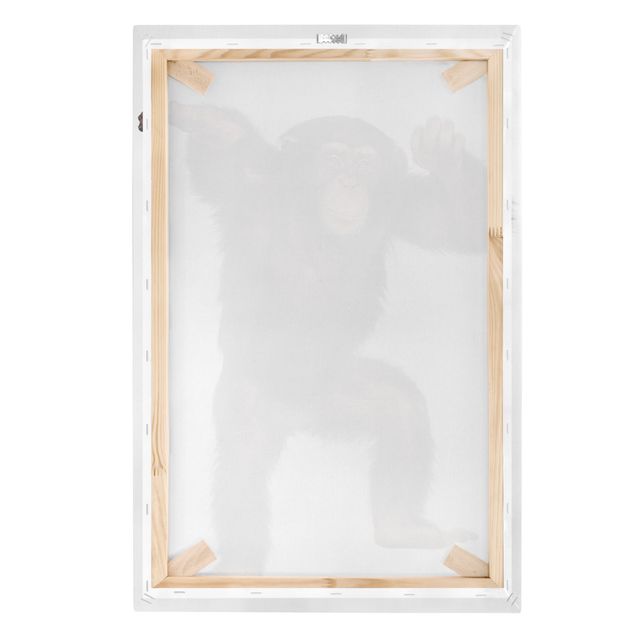 Wanddeko Esszimmer Vergnügter Affe