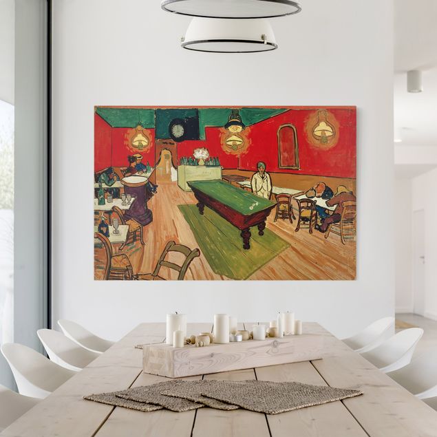 Wanddeko Wohnzimmer Vincent van Gogh - Das Nachtcafé in Arles