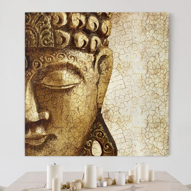 Wanddeko Wohnzimmer Vintage Buddha