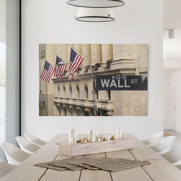 Wanddeko Schlafzimmer Wall Street