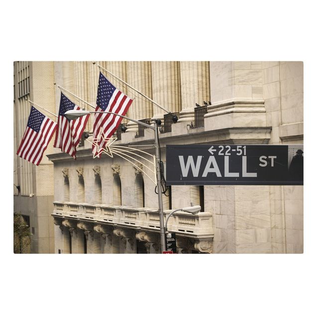 Wanddeko Esszimmer Wall Street