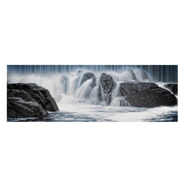 Wanddeko Flur Wasserfall in Finnland