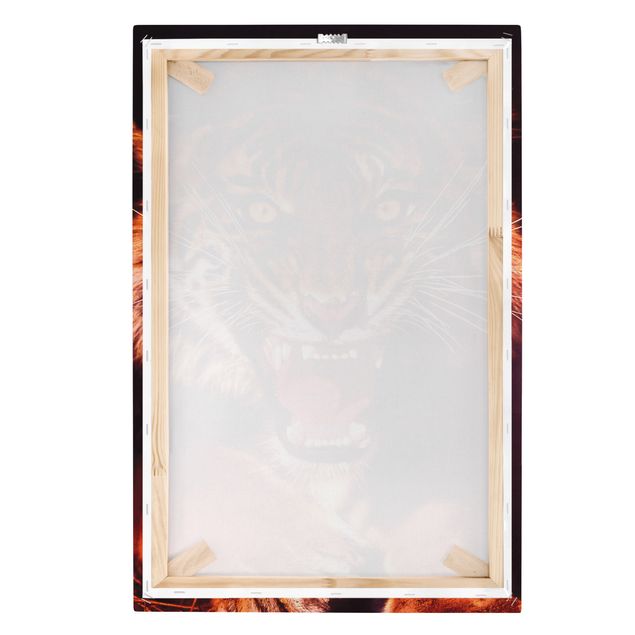 Wanddeko Esszimmer Wilder Tiger
