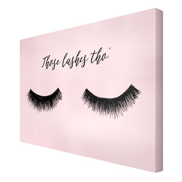 Wanddeko rosa Wimpern Chat - Lashes