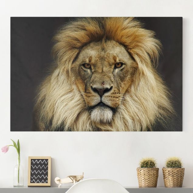 Wanddeko Wohnzimmer Wisdom of Lion