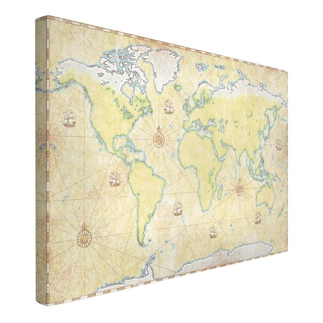 Wanddeko Babyzimmer World Map