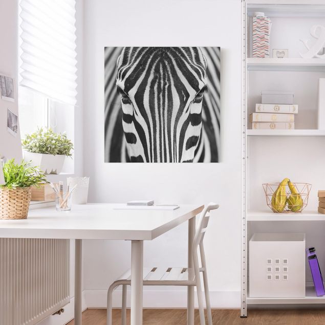 Wanddeko Flur Zebra Look