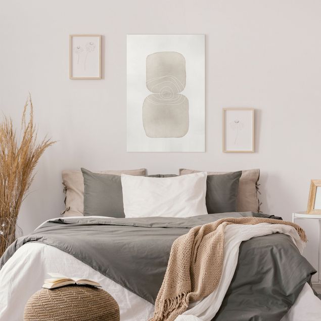 Wanddeko Schlafzimmer Verspielte Impressionen in Grau