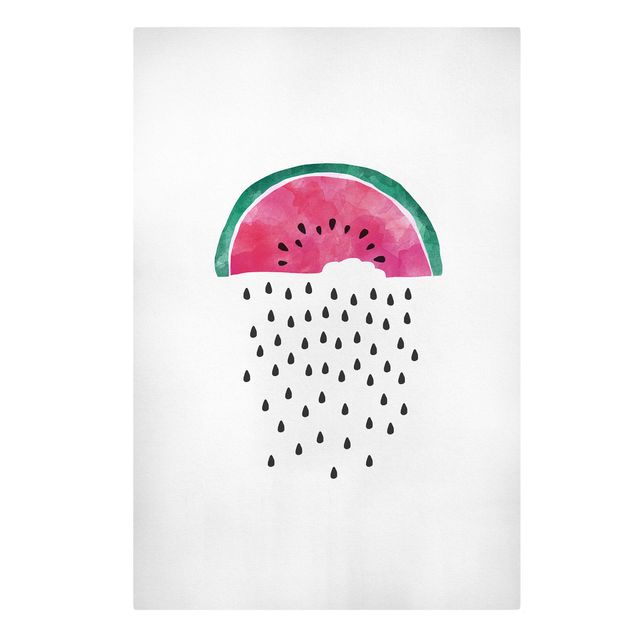Deko Obst Wassermelonen Regen