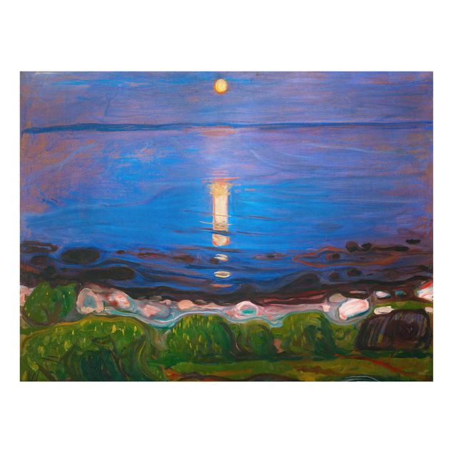 Wanddeko Flur Edvard Munch - Sommernacht am Meeresstrand