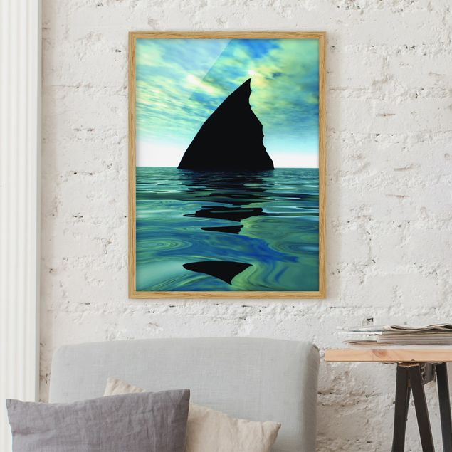 Strandbilder mit Rahmen Shark Attack