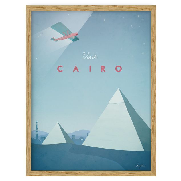 Wanddeko Schlafzimmer Reiseposter - Cairo
