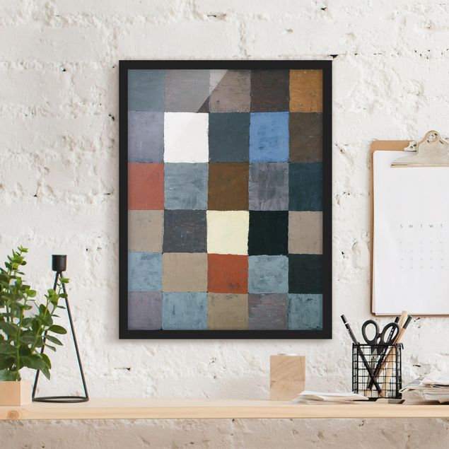 Wanddeko Wohnzimmer Paul Klee - Farbtafel