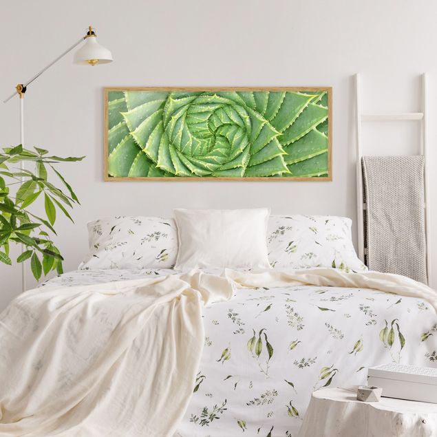 Wanddeko Schlafzimmer Spiral Aloe