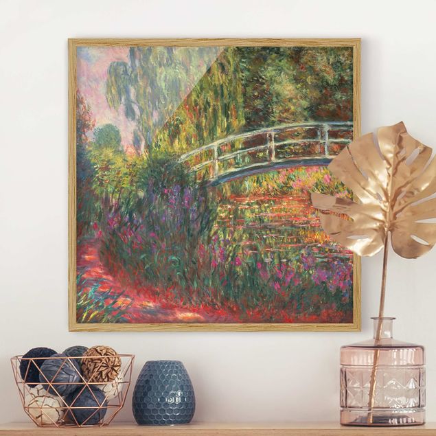 Impressionismus Bilder Claude Monet - Japanische Brücke im Garten von Giverny
