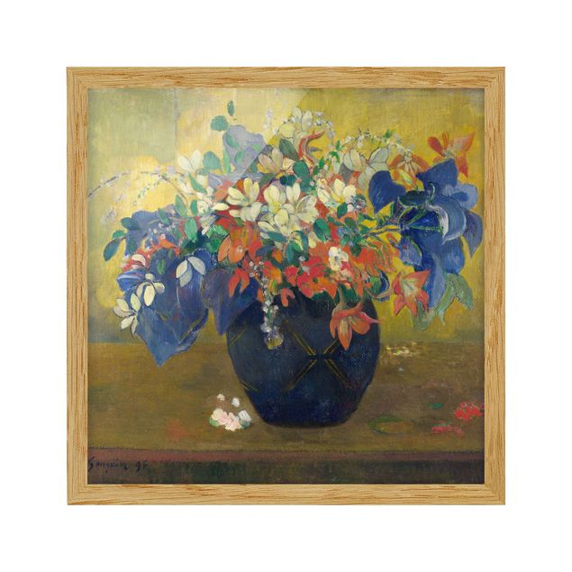 Wanddeko Schlafzimmer Paul Gauguin - Vase mit Blumen