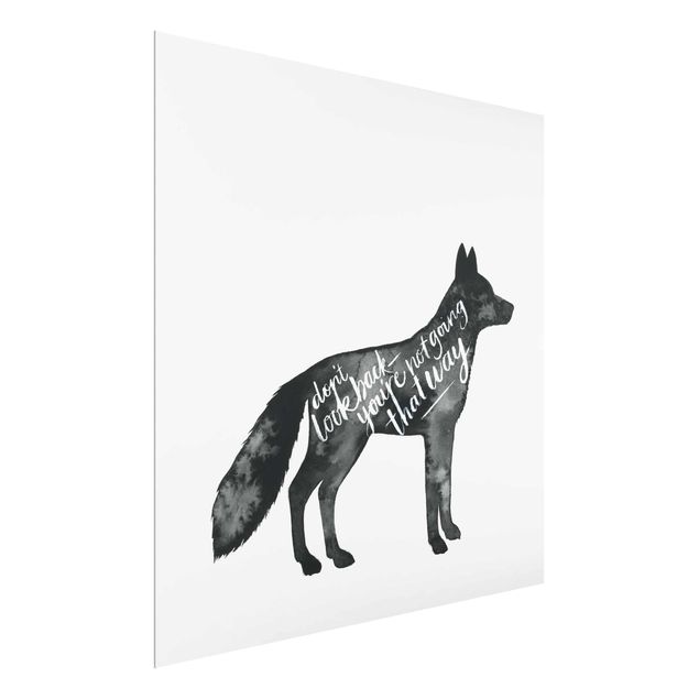 Wanddeko Büro Tiere mit Weisheit - Fuchs