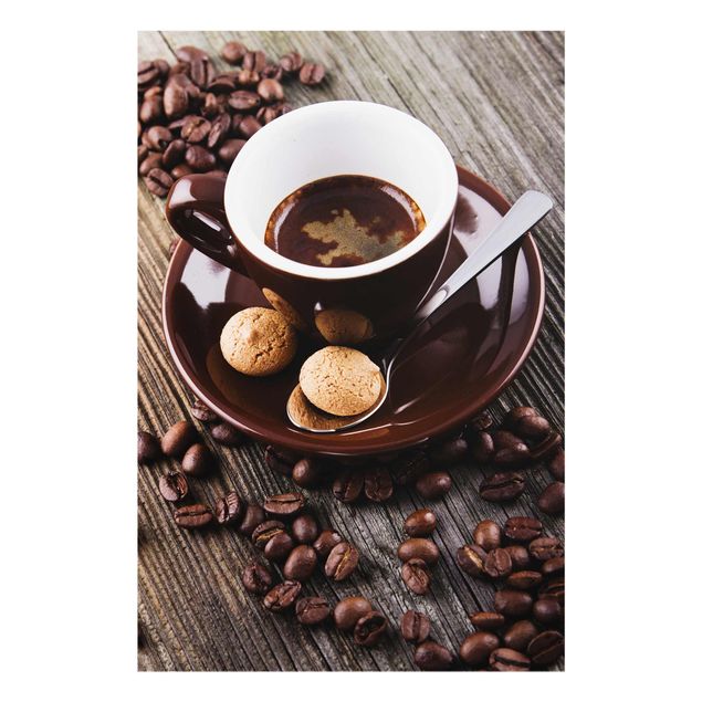 Deko Getränke Kaffeetasse mit Kaffeebohnen