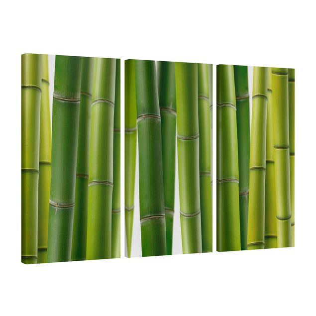 Wanddeko Esszimmer Bambuspflanzen