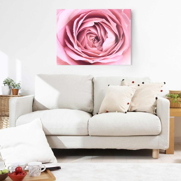 Wanddeko Schlafzimmer Rosa Rosenblüte